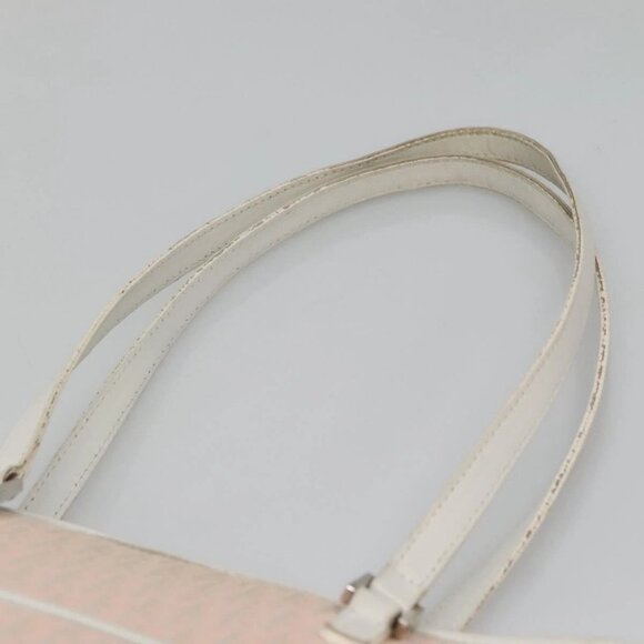 Christian Dior Trotter Canvas Tote Bag Pink Silver Auth - Picture 9 of 16